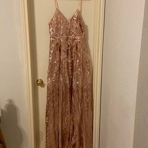 Rose Gold sequin dress